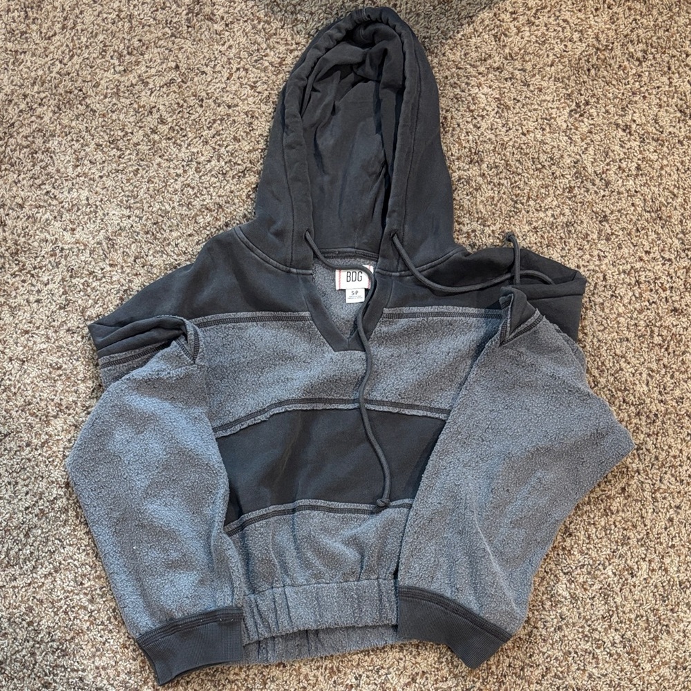 Urban Outfitters Black and Gray Hoodie